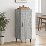 vidaXL Buffet Sonoma gris 33 x 34 5 x 89 5 cm Bois d'ingénierie