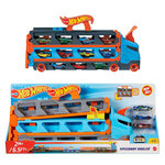 Hot Wheels Jeu de construction de pistes et voitures Speedway Hauler