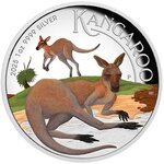 Pièce de monnaie en Argent 1 Dollar g 31.1 (1 oz) Millésime 2025 Australian Kangaroo AUSTRALIAN KANGAROO