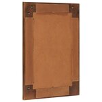 vidaXL Miroir de salle de bain avec stockage Noyer 50 x 70 x 2 5 cm