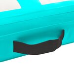 Vidaxl tapis gonflable de gymnastique avec pompe 60x100x10 cm pvc vert