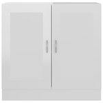 vidaXL Bibliothèque Blanc brillant 82 5x30 5x80 cm Bois d’ingénierie