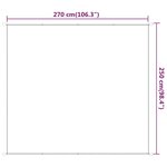 vidaXL Auvent vertical Beige 250x270 cm Tissu oxford