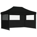 vidaXL Tente de fête 279 x 410 x 315 cm Noir Tissu Oxford