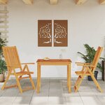 vidaXL Ensemble à manger de jardin 3 Pièces Bois d'acacia solide