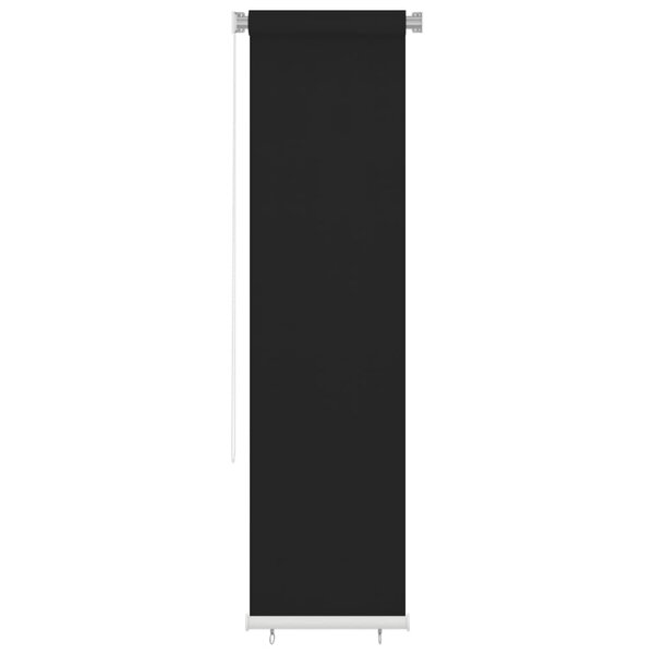vidaXL Store roulant d'extérieur 60x230 cm Noir PEHD