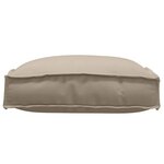vidaXL Coussin pour assise de palette 6 Pièces Taupe 40 x 40 x 8 cm