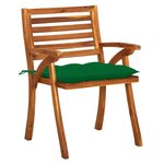 vidaXL Chaises de jardin avec coussins 8 Pièces Bois d'acacia solide