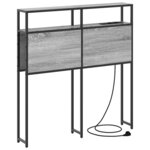 vidaXL Tête de lit de rangement Sonoma gris 100 cm Bois d'ingénierie