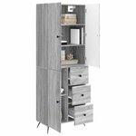 vidaXL Ensemble de Meubles 2 Pièces Sonoma gris Bois d'ingénierie