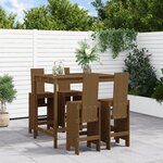 vidaXL Ensemble de bar de jardin 5 Pièces marron miel bois de pin massif