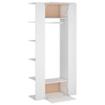 vidaXL Armoires de couloir 2 Pièces Blanc Bois d'ingénierie