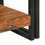 vidaXL Table console Marron 120 x 33 x 75 cm Bois d'Acacia Massif