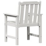 vidaXL Chaise de jardin. 2 Pièces Blanc 65 5 x 59 x 88 cm HDPE