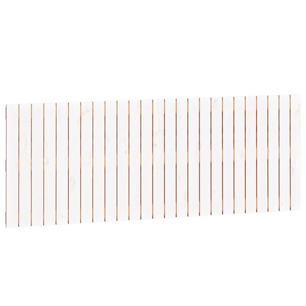 vidaXL Tête de lit murale Blanc 159 5x3x60 cm Bois massif de pin