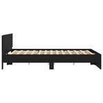 vidaXL Cadre de lit sans matelas noir 160x200 cm