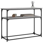 vidaXL Table console sonoma gris 100x35 5x75 cm bois d'ingénierie
