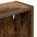 vidaXL Armoire murale de salle de bain Chêne Fumé 30 x 14 x 70 cm
