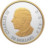 Pièce de monnaie en Argent 20 Dollars g 31.39 Millésime 2025 Animal Portraits POLAR BEAR