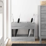 vidaXL Porte-parapluie Gris Sonoma 65 x 24 x 50 cm Bois d'ingénierie