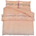 vidaXL Ensemble de housse de couette rose 140x200 cm Coton