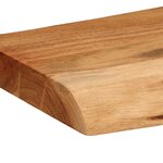 vidaXL Étagères murales 2 Pièces 80x20x3 5 cm bois massif d'acacia