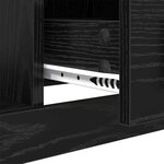 vidaXL Table basse Chêne noir 90 x 50 x 35 cm Bois d'ingénierie