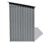 vidaXL Abri de jardin Métal Gris