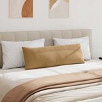 vidaXL Coussins de canapé 2 Pièces Marron 120 x 40 cm