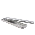 Boîte étui allongée en fer blanc  finition vernie  29 x 6 x 2 cm