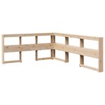vidaXL Lit bibliothèque sans matelas 160x200 cm bois massif de pin