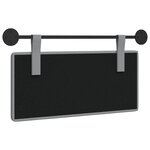 vidaXL Tête de lit suspendue Gris clair Tissu