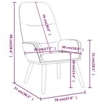 vidaXL Chaise de relaxation Noir Tissu