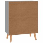 vidaXL Buffet gris 60x30x72 cm bois d'ingénierie