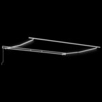 vidaXL Auvent Blanc 5 × 3 5 m Métal