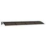vidaXL Auvent de porte noir 350 x 100 cm en polycarbonate