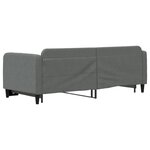 vidaXL Lit de jour avec gigogne sans matelas gris foncé 80x200 cm