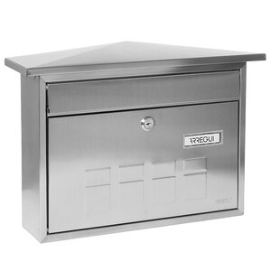 Boîte aux Lettres en Acier Inoxydable  Deco E5707  Fond Étroit  Anti-pluie  Inox