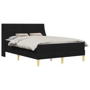 vidaXL Cadre de lit avec matelas avec tête de lit Polyester