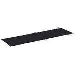 vidaXL Chaise longue de jardin avec coussin Bois d'acacia solide
