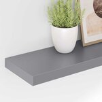 vidaXL Étagère murale flottante gris 90x23 5x3 8 cm MDF
