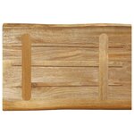 vidaXL Dessus de table bord vivant 60x40x2 5 cm bois de manguier brut