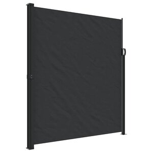 vidaXL Auvent latéral rétractable noir 220x500 cm