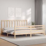 vidaXL Cadre de lit sans matelas 200x200 cm bois massif de pin