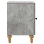 vidaXL Cabinet de chevet Gris béton 43 x 34 5 x 50 cm