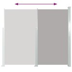 vidaXL Auvent latéral rétractable de patio 120x500 cm Gris