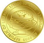 Monnaie BURGER 1/1000 Oz Or 12$ Liberia 2026 (PRÉCOMMANDE)