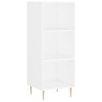 vidaXL Buffet haut Blanc 34 5x34x180 cm Bois d'ingénierie