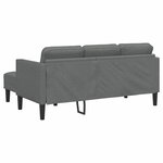 vidaXL Ensemble de Canapés 2 Pièces Gris foncé 173 x 131 x 67 cm tissu