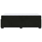 vidaXL Cadre de lit avec matelas Noir 100 x 200 cm tissu